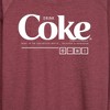 Women's - Coca-Cola - Drink Coke Enjoy Lightweight French Terry Wide Neck Long Sleeve Shirt - 2 of 4