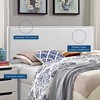 Modway Phoebe King Upholstered Vinyl Headboard -  Dense Foam Padding  - Assembly RequiredPU+25kg/M3 density foamFrame is solid wood and CARB P2 panel - 4 of 4
