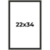 PosterPalooza | Antique Black Picture Frame - UV Acrylic, Foam Board Backing, Hanging Hardware - 2 of 4