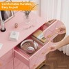 Jojoka Wooden 6 Drawer Dresser for Bedroom, Tall Vertical Chest of Drawers with Storage and Gold Accents for Hallway, Entryway - 4 of 4