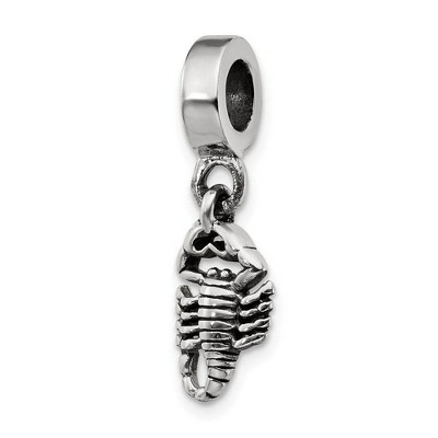 Black Bow Jewelry Sterling Silver Scorpion Bead Charm