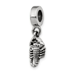 Black Bow Jewelry Sterling Silver Scorpion Bead Charm - 1 of 3