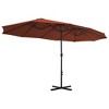 vidaXL Garden Parasol Terracotta Polyester Extra Large - 4 of 4