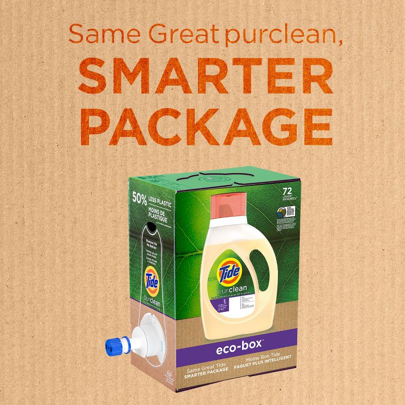 Tide Purclean Plant-based Honey Lavender Liquid Laundry Detergent Eco-Box HE Compatible - 105 fl oz, 6 of 12
