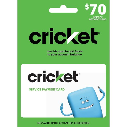 cricket prepaid refill