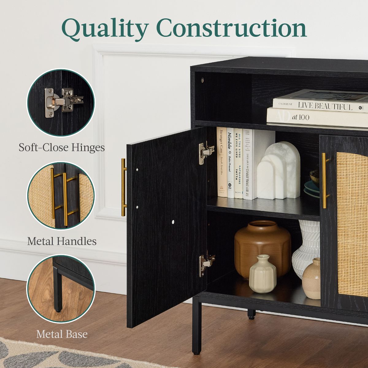 Best Choice Products 2-Door Storage Cabinet - thumbnail 6