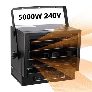 Electric Garage Heater, 10000W Ceiling Mount Shop Heater with 3 Heat Levels, Overheat Protection, Ideal for Workshop - 1 of 4