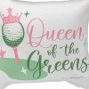 Manual Woodworks and Weavers Golf-Themed Throw Pillow – Queen of the Greens Outdoor Accent 9x9 - 4 of 4
