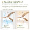 YOOCOZZ Indoor Solid Wood Ceiling Fan with Light, Quiet Reversible Motor and Remote Control - 4 of 4