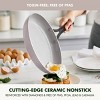 GreenPan Nova 7pc Ceramic Nonstick Aluminum Cookware Set Cloud Gray with Black Stainless Steel Handles - 3 of 4