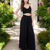 Anna-Kaci Women's High Waist Wide Leg Palazzo Pants With Drawstring Waist And Relaxed Fit - 2 of 4