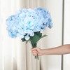 REGALWOVEN Silk Decorative Artificial Hydrangea Flowers 17.7" 6 Pcs - 3 of 4
