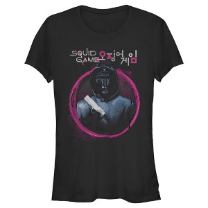Juniors Womens Squid Game Front Man Portrait T-Shirt - 1 of 4