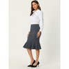 Hobemty Women's Office Fishtail Stretchy High Waist Bodycon Pencil Skirts - 3 of 4