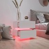 Okak Minimalism Bedroom Dresser Nightstand with 5 Drawers Black Handles Ample Storage Chest Cabinet for Living Room Hallway Kids Room - 3 of 4