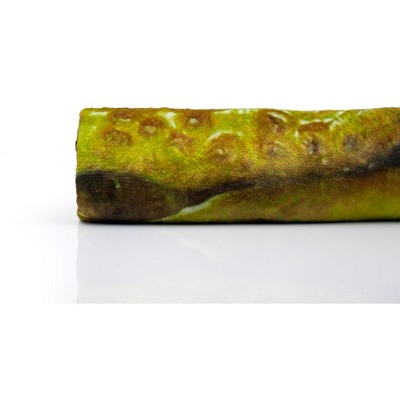 Pickle Print Green and Brown Fleece Throw Blanket