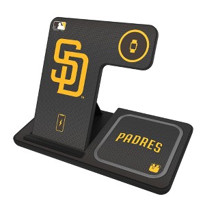 Keyscaper San Diego Padres Linen 15-Watt 3 in 1 Charging Station - 1 of 4