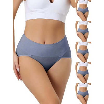 INSPIRE CHIC Women's High Waist Stretch Tummy Control Breathable Comfortable Briefs 6 Packs