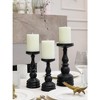 3x4 inch Pillar Candles Set of 3 ¨C Unscented Dripless Rustic Candles for Decor, Centerpieces, Weddings - 3 of 4