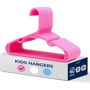 SereneLife Non-Slip Plastic Kids Hangers - 1 of 4