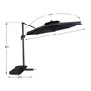 Ainfox 10ft Patio Umbrella LED Solar Lights for Deck, Pool, Garden - 2 of 4