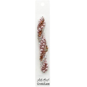 Crystal Lane DIY 5 Twisted Pearls & Crystal Bead Strands Deutzia Pink Beads - 1 of 1