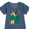 Barbie Holidays & Christmas Graphic Short Sleeve Fleece Dress - Heather Navy - 2T - 2 of 3
