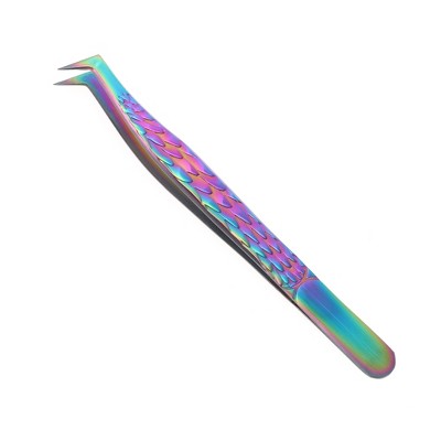 Unique Bargains Unique Bargains Women's Portable Eyelash Extension Tweezers Assorted Color 1 Pc