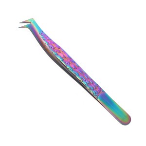 Unique Bargains Unique Bargains Women's Portable Eyelash Extension Tweezers Assorted Color 1 Pc - 1 of 3