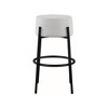 Meridian Furniture,Avalon Cream Boucle Fabric Bar Stool - 2 of 4