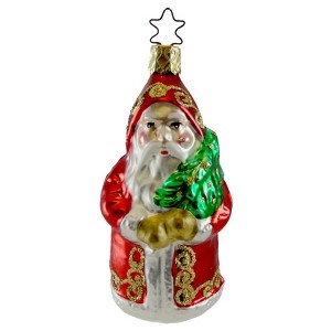 Old World Christmas 3.75 In Santa/Gold Trim Ornament Tree Ornaments - 1 of 2