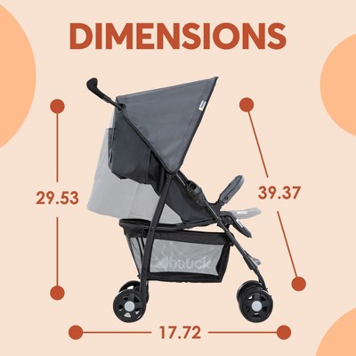 Hauck Charcoal Stone Compact Foldable Jogger Stroller