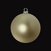 Northlight Matte Glass Christmas Ball Ornaments - 3.25" (80mm) - Gold - 8ct - 3 of 4