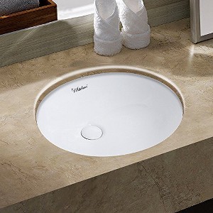 ALFI  Isabella Plus Collection 16 inch Oval Undermount basin with overflow and rear center drain - 1 of 3