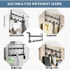 LunaLulinlk Over Door Hooks Double Row Hook Behind The Door, Over Door Hook Hanger with 11 Hooks, Heavy Duty Coat Hooks and Racks Gray - 4 of 4