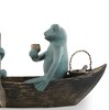 SPI Home Rowboat Picnic Garden Sculpture – 10" H Cast Aluminum Outdoor Accent with Playful Animal Design - 2 of 3