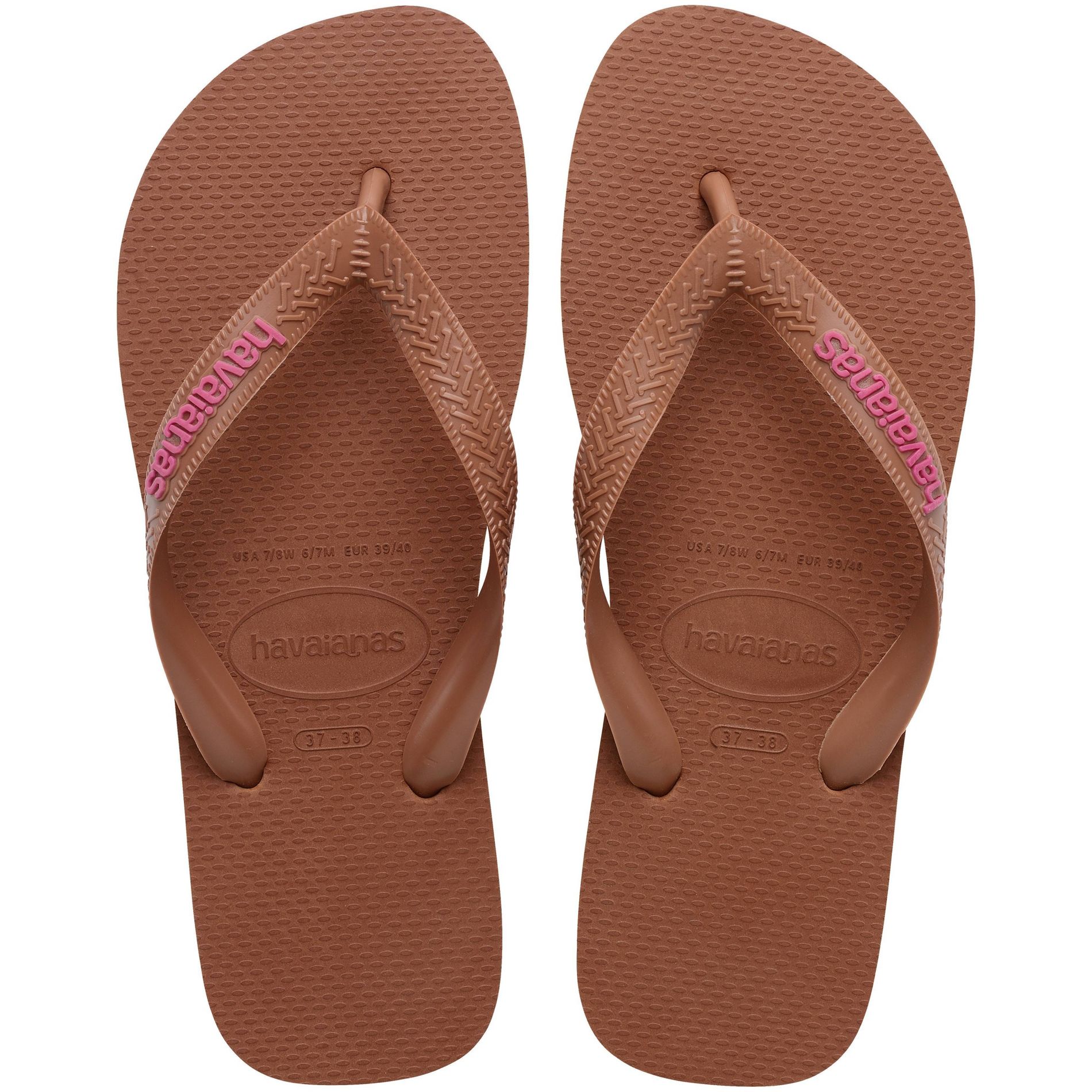 Havaianas Women's Logo Flip Sandals - Light Brown