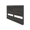 Nexera Twin Panel Headboard Bark Gray: Modern Style, Engineered Wood, Melamine Finish, 40" Height - 2 of 4