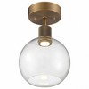 Access Lighting Port Nine 1 - Light Flush Mount in  Antique Brushed Brass - 3 of 4