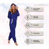 Silver Lilly Slim Fit Women's One Piece Pajama Union Suit - image 4 of 4