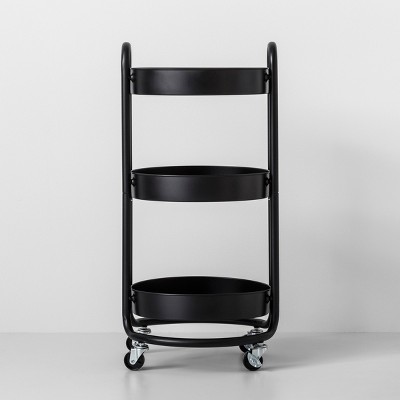 black utility shelf