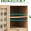 SEVOBAL Sideboard Buffet Cabinet Storage Cabinet with Drawers Adjustable Shelf Accent Cabinet for Living Room Kitchen Entryway, Beige, 15"*27.5"*33.8" - 4 of 4