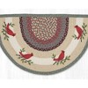 Earth Rugs Holly Cardinal Slice Tread Rug – 18"x29" Hand-Printed Jute Farmhouse Accent - 2 of 3