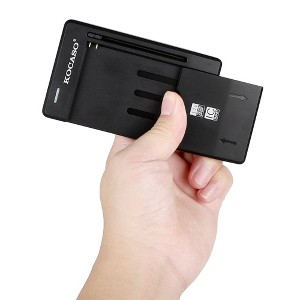 GPCT "Universal 3.7V Camera Battery Charger – Rechargeable Charger for Cameras and Cell Phones, Compact Design" Black - 1 of 4