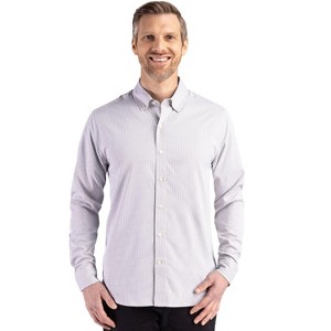 Cutter & Buck Skyline Epic Confidence Recycled Gingham Mens Big & Tall Long Sleeve Dress Shirt - 1 of 2