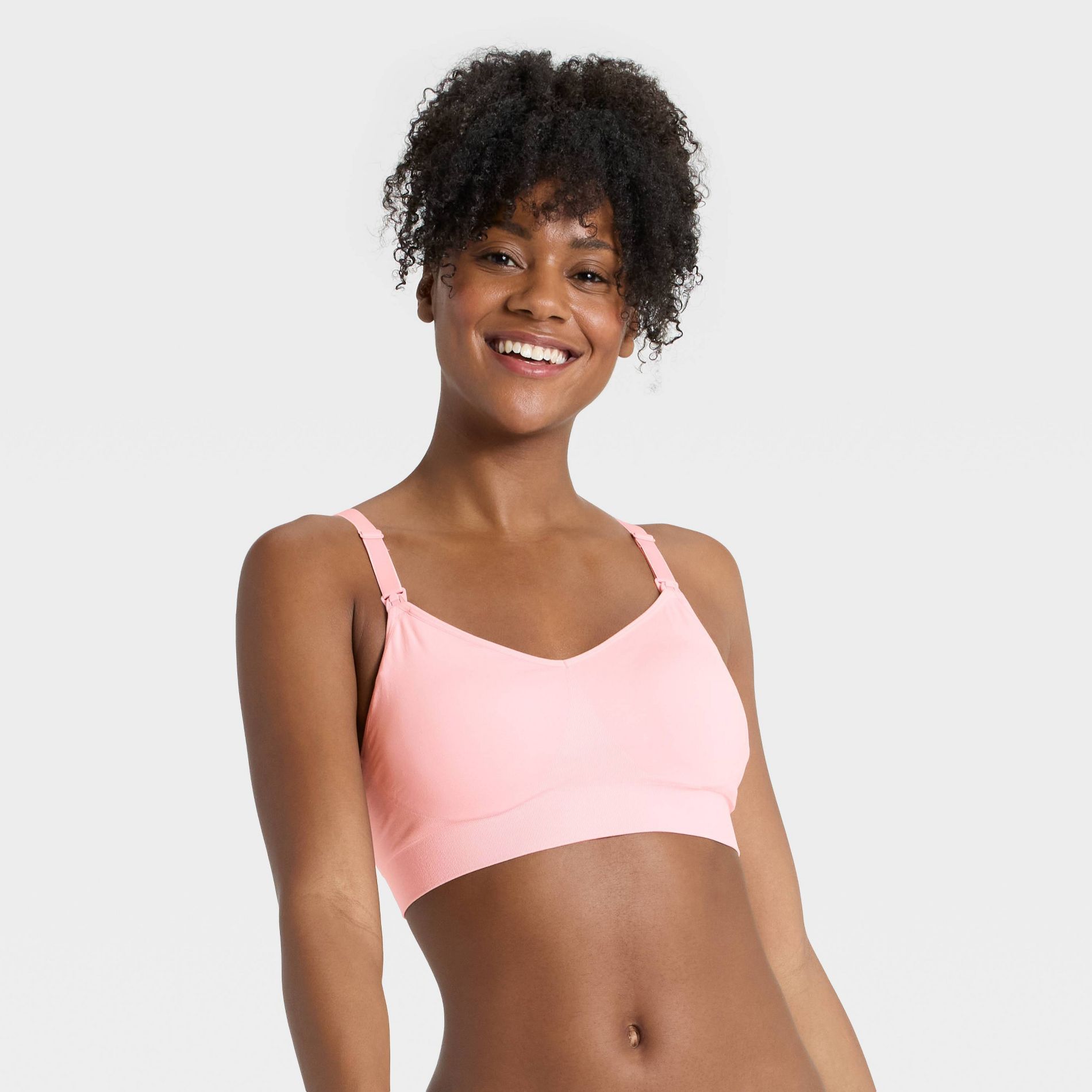 Women's Nursing Lightly Lined Seamless Bralette - Auden™ Blush S