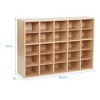 ECR4Kids Streamline 25 Cubby Tray Storage Cabinet, 5x5, Natural - 2 of 4
