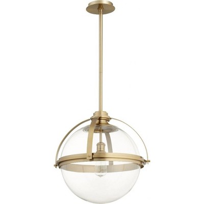 Quorum Lighting Meridian 1 - Light Pendant in  Aged Brass