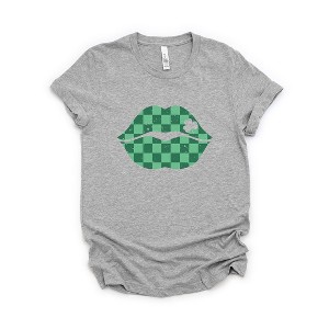 Simply Sage Market Women's St. Patrick's Lips Short Sleeve Graphic Tee - 1 of 4