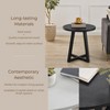 Roundhill Furniture Modern Harmony Wood Oval End Table - 4 of 4